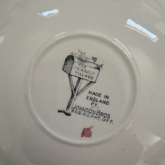 Johnson Brothers The Friendly Village Set 6 Saucers 5.5" The Ice House ENGLAND - Picture 4 of 10